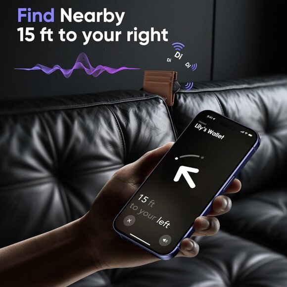 Air Tracker Tag 4 Pack: Bluetooth Item Finder with Apple Find My APP (iOS Only), - Picture 4 of 7